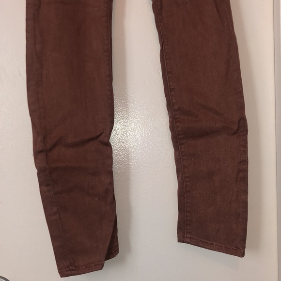 Vintage MOTHER Jeans, The Looker, Pop! - Redwood Tan/Brown/Rust - Size 25 - Picture 4 of 10